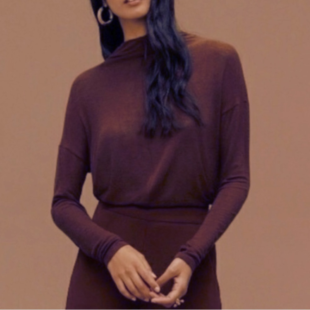L/S TURTLE NECK -PURPLE